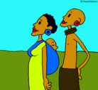 Dibujo Familia de Zanmbia pintado por yasminaypepe
