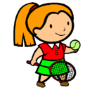 Dibujo Chica tenista pintado por kasaan