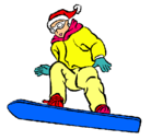 Dibujo Snowboard pintado por paul