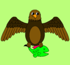 Dibujo Águila cazando pintado por jennifer