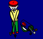 Dibujo Jugador de golf II pintado por mateo