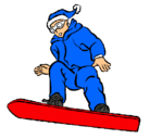 Dibujo Snowboard pintado por franciscoyagustin