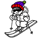 Dibujo Niño esquiando pintado por jhnfetjnrughyrhgdujhjhhu