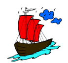 Dibujo Barco velero pintado por esperanza