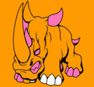 Dibujo Rinoceronte II pintado por irupe