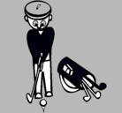 Dibujo Jugador de golf II pintado por nahuel