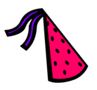Dibujo Sombrero de cumpleaños pintado por sarahi