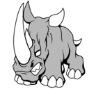 Dibujo Rinoceronte II pintado por dhalshim