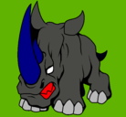 Dibujo Rinoceronte II pintado por Dario