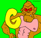 Dibujo Gorila pintado por arturogarcia