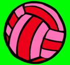 Dibujo Pelota de voleibol pintado por irene