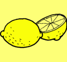Dibujo limón pintado por zaimir
