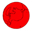 Dibujo Planeta Tierra pintado por hola