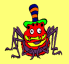 Dibujo Araña con sombrero pintado por HALIM