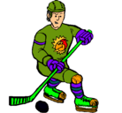 Dibujo Jugador de hockey sobre hielo pintado por 26.11.00