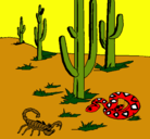 Dibujo Desierto pintado por rachel