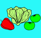 Dibujo Verduras pintado por ELENA