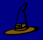Dibujo Sombrero de bruja pintado por mariopablo