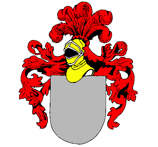 Escudo de armas y casco