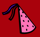 Dibujo Sombrero de cumpleaños pintado por nico