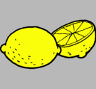 Dibujo limón pintado por ERNEEEESTO