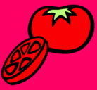 Dibujo Tomate pintado por maitane