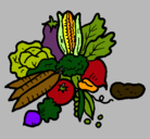 Dibujo verduras pintado por cristinab5