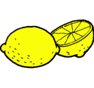 Dibujo limón pintado por lydia