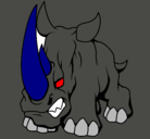 Dibujo Rinoceronte II pintado por axel