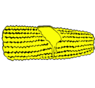 Dibujo Mazorca de maíz pintado por maia