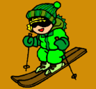 Dibujo Niño esquiando pintado por ANDRES