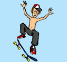 Dibujo Skater pintado por PDJALLDAYS