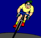 Dibujo Ciclista con gorra pintado por oriol