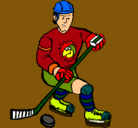 Dibujo Jugador de hockey sobre hielo pintado por ezequielvar@s