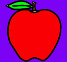 Dibujo manzana pintado por Armando