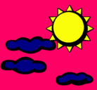 Dibujo Sol y nubes 2 pintado por ubxro876tykl