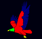 Dibujo Águila volando pintado por alex