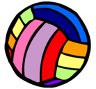 Dibujo Pelota de voleibol pintado por 550125