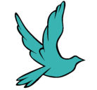 Dibujo Paloma de la paz al vuelo pintado por oscar
