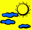 Dibujo Sol y nubes 2 pintado por udghuygttjuhvugh