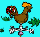 Dibujo Veletas y gallo pintado por alexia