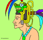 Dibujo Jefe de la tribu pintado por ninfa