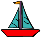 Dibujo Barco velero pintado por dennis