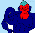Dibujo Gorila pintado por josemaria