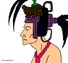 Dibujo Jefe de la tribu pintado por Rex
