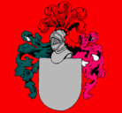 Dibujo Escudo de armas y casco pintado por uriel