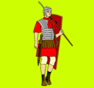 Dibujo Soldado romano pintado por rosman