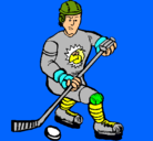 Dibujo Jugador de hockey sobre hielo pintado por dannayireh
