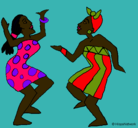 Dibujo Mujeres bailando pintado por Eileen