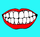 Dibujo Boca y dientes pintado por Lauraip4